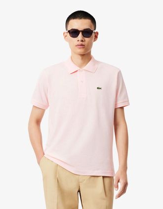 Lacoste Mens Lacoste Classic Fit L.12.12 Mens Short Sleeve Polo Shirt - Flamingo T03 - Size: 40