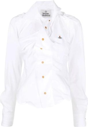 Vivienne Westwood Shirts Wit - Dames - Overhemden - Wit - XS - Overhemden