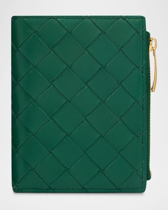 Bottega Veneta Small Bifold Zip Wallet