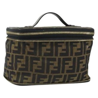 Fendi Pre-owned Bags, female, Brown, Size: ONE SIZE Pre-owned Vintage Zucca Hand Bag