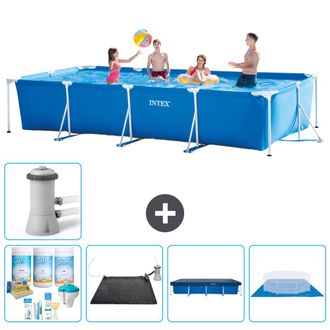 Intex Piscina Con Estructura Rectangular - 450x220x84 Cm - 7-piezas S21131