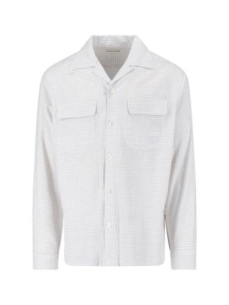 Sunflower White Bowling Cotton Checked Shirt