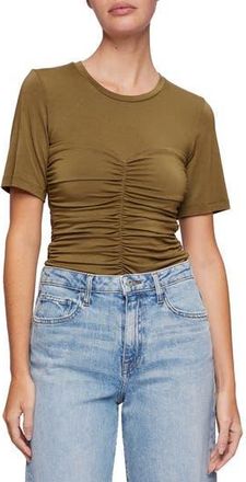 Jonathan Simkhai Tansy Clean Stretch Jersey Top in Forest Floor at Nordstrom Rack, Size X-Small