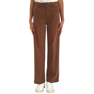 Roy Rogers Dames, Broeken, Bruin, Maat: W30 Katoen