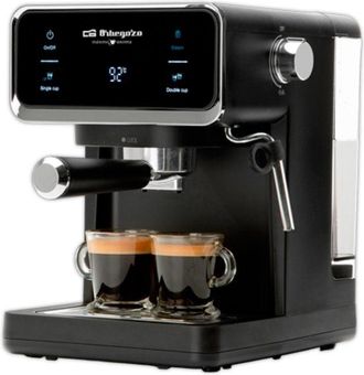 Orbegozo Orbegozo - Cafetera Expresso Ex 5300, Frontal Inox, 20 Bar De Presi&oacute;n, 950 W, Deposito De Agua 1 Litro, Negro