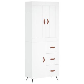 Berkfield Home Highboard White 69.5x34x180 cm Engineered Wood