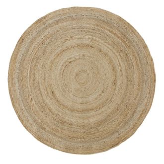 Maisons du monde Alfombra redonda de yute trenzada beige D. 150