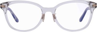 Tom Ford Blue Light Block Cat Eye Ladies Eyeglasses FT6104-D-B 020 52