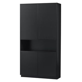 Woood Armario de madera negro