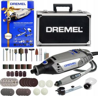 Bosch Herramienta Rotativa, Dremel, Modelo 3000-3/45 Eu, Uso En Bricolaje Y Precisi&oacute;n, Motor De 130 W, Velocidad Variable 10.000-33.000 Rpm, Incluye 45 Acce