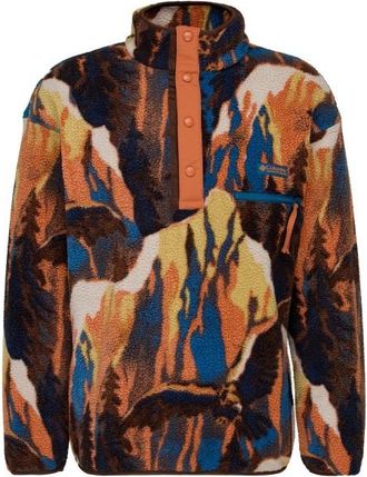 Columbia Helvetia II Printed Half Snap Fleece Fleecepullover f&uuml;r Herren | braun