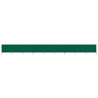 Berkfield Home 9-panel Wind Screen Fabric 1200x80 cm Green