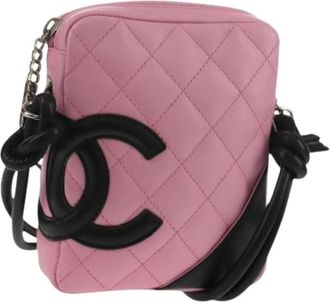 Chanel Pre-owned Cross Body Bags, female, Pink, Size: ONE SIZE Pre-owned Cross Body Bag
