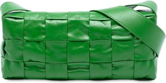 Bottega Veneta 2012-2025 Stretch Paper Calfskin Intrecciato Cassette crossbody bag - Verde