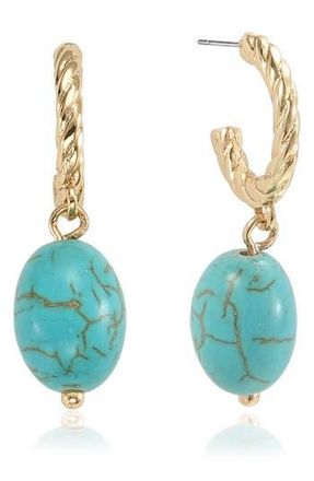 Ettika Synthetic Turquoise Drop Earrings at Nordstrom Rack