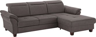 HOME AFFAIRE Ecksofa »Solvei L-Form« mit Recamierenabschluss und Sitztiefenverstellung