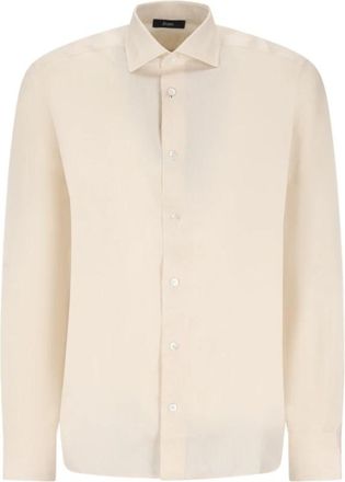 Herno Stijlvolle Shirt voor Mannen en Vrouwen - Heren - Casual Overhemden - Beige - XL - Overhemden