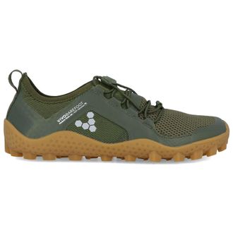 Vivobarefoot Primus Trail Soft Ground Textile Womens Low Top Trainers - Capulet Olive - Size:UK 8.5