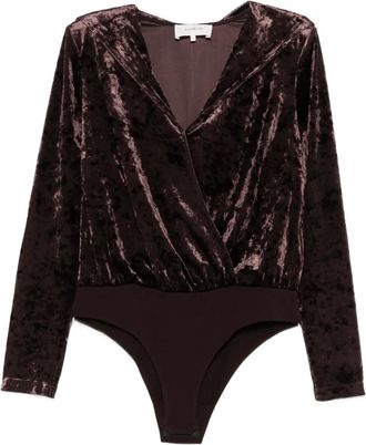 BA&SH Body con scollo a V - Marrone