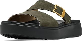 Dr. Scholls Madison Cloud Slides Womens Sandals Olive Green : 9.5 M, Synthetic