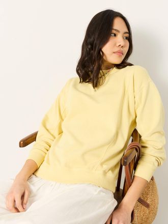 Fat Face FatFace Sienna Yellow Seam Detail Crew Sweat