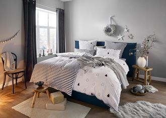 ANDAS Wendebettwäsche »JULIE« 2 tlg. Bettwäsche mit Tannenbäumen, Baumwolle, Winter, ab 135x200