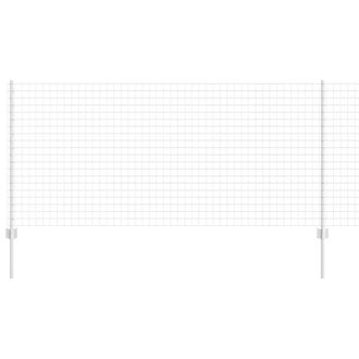 Berkfield Home Durable Euro Fence with 10 U Posts Silver 1x10 m Steel
