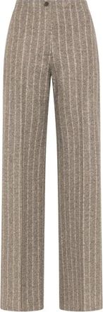 Seventy Pantalone dritto misto lana - Dames - Straight fit broeken - Grijs - S - Wol - Broeken