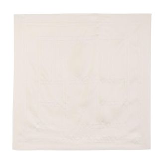 Toteme Embroidered Monogram Silk Scarf - Beige