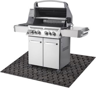 RugsX Vectra 316 Estera Protectora Para Parrilla Para Terraza, Exterior - Beige Beige 100x150 Cm