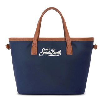 MC2 Saint Barth City Bag Mini Nylon - Dames - Tassen - Blauw - Maat: ONE Size Nylon