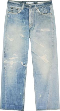 Our Legacy Third Cut Printed Straight-leg Jeans - Blue - 34 (W34 / L)