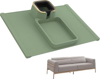 OEM Bandeja Para Reposabrazos De Sof&aacute;, Soporte Para Mando A Distancia - Reposabrazos Reclinable Para Tel&eacute;fono, Aperitivos, Port&aacute;til, Caf&eacute;, Comedor, Sof&aacute; D