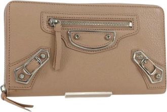 Balenciaga Pre-owned Wallets, female, Pink, Size: ONE SIZE Pre-owned Vintage Long Wallet