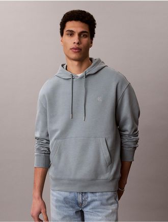 Calvin Klein Jeans Calvin Klein Mens Monogram Relaxed Hoodie - Blue - 2XL