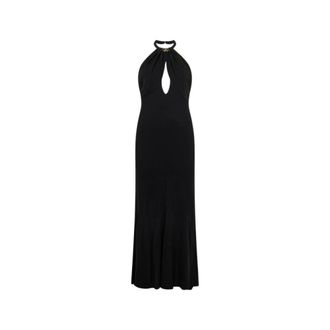 Roberto Cavalli Gowns, female, Black, Size: L Midi Dress