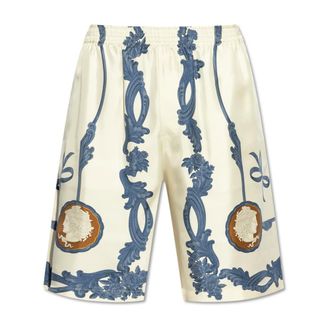 Versace Casual Shorts, male, Beige, Size: S Silk Shorts