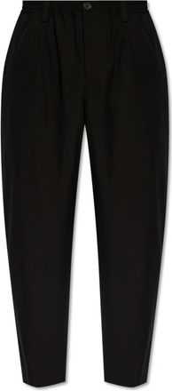 Marni Taps toelopende broek - Heren - Broeken - Zwart - XL - Wol - Broeken