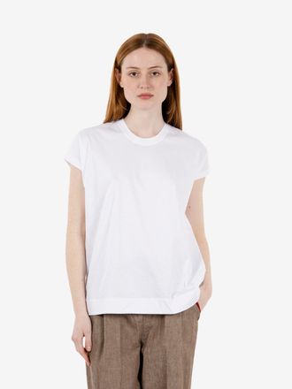Alessia Santi T-shirt in jersey di cotone bianco