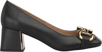 Alma En Pena Hakschoen met metalen beugel - Dames - Pumps - Zwart - 37 EU - Leer - Schoenen