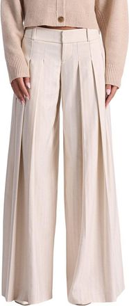 Alice & Olivia Alice + Olivia Simon Wide Leg Pleated Trouser