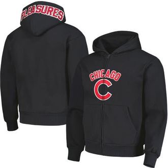 Pleasures Mens PLEASURES Black Chicago Cubs Opening Day Full-Zip Hoodie at Nordstrom, Size Medium