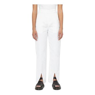 Dickies Phoenix Split Hem Long - Dames - Straight fit broeken - Wit - W27 - Katoen - Broeken