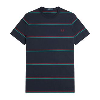 Fred Perry Fine Stripe T-Shirt Navy