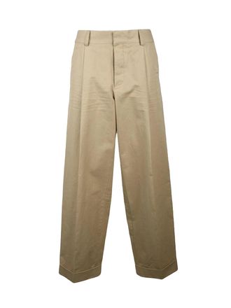 Dsquared2 High-Waisted Chino Trousers - Beige