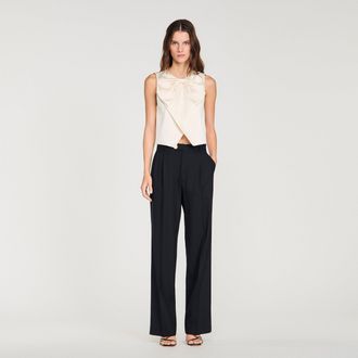 Sandro Pressed-crease suit trousers