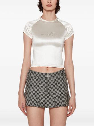 Misbhv Crystal Baby T-shirt - women - Polyamide/Spandex/Elastane - L - Neutrals