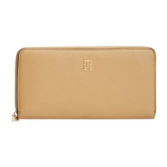 Tommy Hilfiger Portafoglio Zip TH Icon - - Accessories - Donna - Beige - ONE SIZE