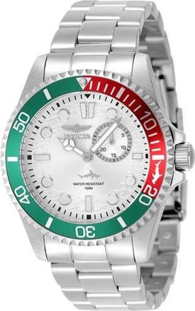 Invicta 49274 Pro Diver Watch in White/Silver/Green at Nordstrom Rack