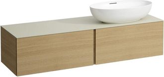 Laufen Il Bagno Alessi Cajonera, Encimera De Piedra Calce Avorio, - Laufen